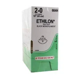 Ethicon NW3336 Ethilon 2-0 Black 45 mm Monofilament Suture Size 70 cm (Pack of 12)-image-22