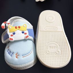 SooWoo Kids Woven Design Sneakers-16