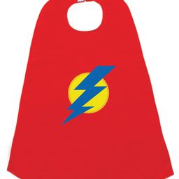 Right Gifting Digital Printed Satin Cape For Kids - Red-14
