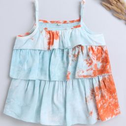 The Magic Wand Sleeveless Tie & Dye Top - Blue & Orange-picture-4