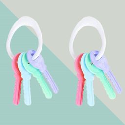 The Cheeky Kidzz Baby 2 Soft Textured Teether Teething Toys for Oral Dental Care Massager BPA Free Soft Teethers 6-12 Months | Soother Teether for 3 to 18 Months-3