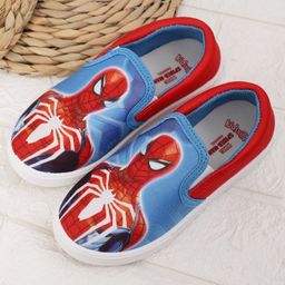 Kidsville Marvel Featuring Spiderman Printed Slip On Shoes - Blue-image-64