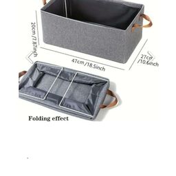 New Pinch Wardrobe Organizer For kids Clothes Storage Organizer with Handles & Metal Frame (26Liter)-14