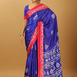 NIRMAL CREATION Ethnic Motifs Printed Saree-image-5