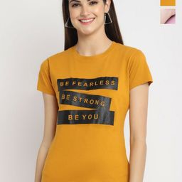 Dreambe Women Typography Printed T-shirt-picture-11