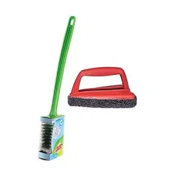 3M Scotch-Brite Single Sided Toilet Brush, 1 Pc & Jet Scrubber Tough-image-92