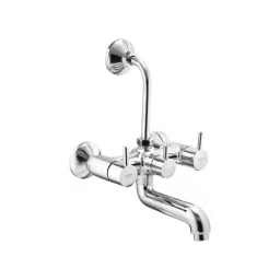 CERA Fountain Quarter Turn Dual Lever Wall Mount Wall Mixer with Bend Pipe, F2013401-42