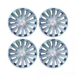 Auto Pearl Car Full Caps Silver 381 mm(15 Inch) Press Type Fitting Wheel Cover Compatible with Ignis-image-34
