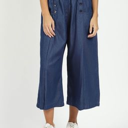 Global Republic Women Flared Knitted Palazzos-image-59