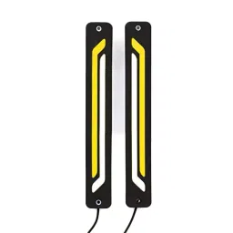 AllExtreme EXYSLD2 Yellow Universal Waterproof Flexible LED Daytime Running Light for Bikes and Cars-picture-40