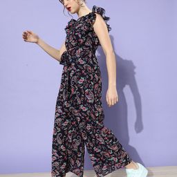 Miss Chase Printed Basic Jumpsuit with Ruffles image 3