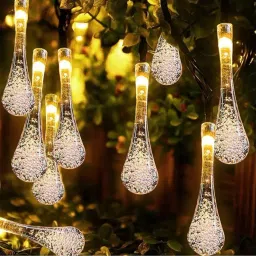 X4Decor 16 Led Water Drop Shape String Light Plug In Warm White LD03-12