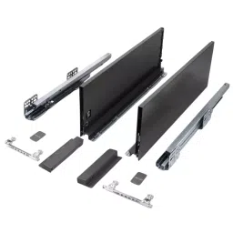 Octune Full Extension Slim Cubist Drawer Box System 199x500 mm Steel Graphite Gray Finish, OCТ406-image-54