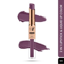 RED 4 Double Matt 2 In 1 Liquid Lipstick - 8 g - Shade Number - 109 image 3