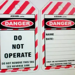 Asian Loto ALC-LT-SC Single Colour Printing Do not Operate Lockout Tag-image-42