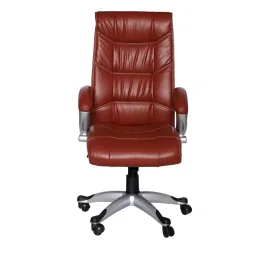 Ergonomica High Back Leatherette Office Revolving Chair/Manager Chair Tan, ER60-image-33
