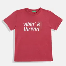 United Colors of Benetton Boys Typography Printed Round-Neck Regular Fit T-shirt-image-34