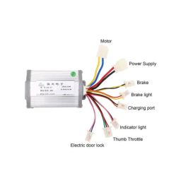 MY6812 250W Motor Controller E-Bike Speed Controller Brush Controller 12V Brush Motor Controller Brushless DC Motor Controller With Regenerative Braking For Electric Bikes - RS3866MY6812 250W Motor Controller E-Bike Speed Controller Brush Controller 12V Brush Motor Controller Brushless DC Motor Controller With Regenerative Braking For Electric Bikes - RS3866 image 3