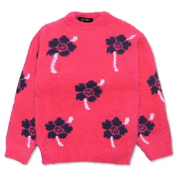 GTWO Kids Floral Ribbed Woollen Sweater Vest-image-91
