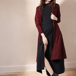IUGA Women Longline Shrug-51