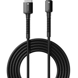 Portronics POR-2160 Konnect X 3A Unbreakable Nylon Braided USB to 8 Pin Fast Charging Cable 2M Long Supports All 8 Pin and Lightning Devices-Black-13