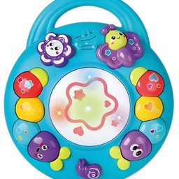 Negocio Interactive Educational Plastic Handbell Puzzle Toy for Kids Cute Musical Instrument Shape for Babies and Children Pack of 1 - Blue/Red (color may vary)-8