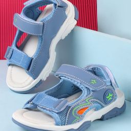 Cute Walk by Babyhug Sandal With Velcro Closure - Blue-picture-12