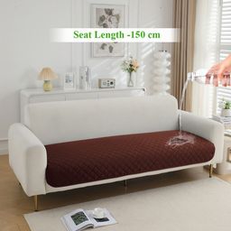 HOKIPO Brown 2 Seater Waterproof Sofa Cover-picture-33