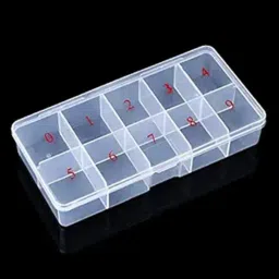 Nail Tip Box False Empty Nail Tips Organizer Storage Box, 10 Number-image-52