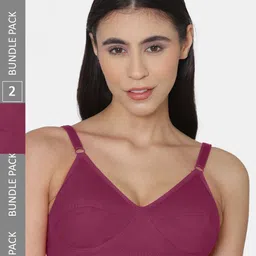 KOMLI Non Padded Non-Wired Cotton Bra-image-10