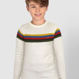 Allen Solly Junior Boys Striped Detail Pullover-picture-39