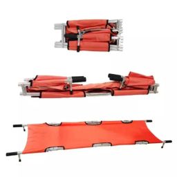 Welltrust Healthcare Four Fold 150 Kg Capacity Aluminium Foldable Stretcher, WSH-1449-image-2