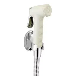 Sparsh Pearl 2 in 1 Health Faucet with 1.5 m Pipe & Hook Premium Plastic Glossy Finish, HF-141/IVORY-8