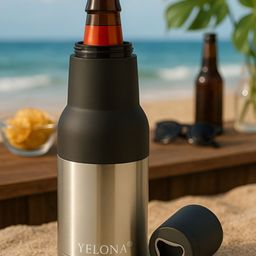 Myntra Elegant Homes Silver-Toned Stainless Steel Double Wall Vacuum Water Bottle 500mML-image-52
