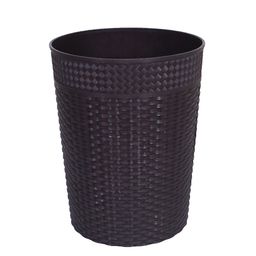 Kuber Industries Brown 2 Pcs Textured Open Dustbin 10 L Each image 4