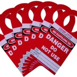 Asian Loto ALC-LST-R Red Scaffolding Tag-45