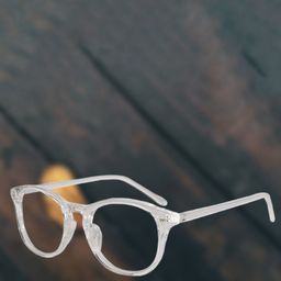 SPADEACES Unisex Clear Lens & White Round Sunglasses With UV Protected Lens-picture-30
