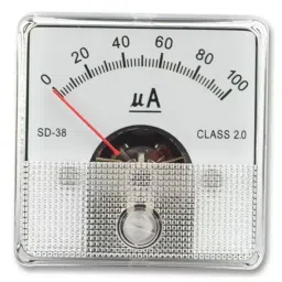 MULTICOMP PRO Analogue Panel Meters METER, 45X45MM, 0-100UA, SD38/0-100UA-22
