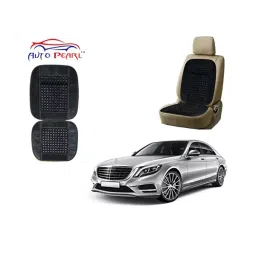 Auto Pearl Car Wooden Bead Seat Cushion with Velvet Border Compatible for Mercedes-Benz C280 - 2 Pcs-image-93