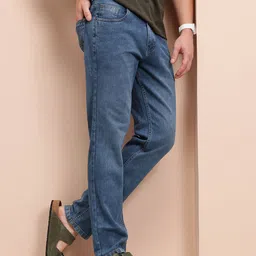Mast & Harbour Men Slim Fit Mid-Rise Stretchable Jeans-picture-47