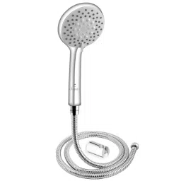 Cliquin 24L x 10W cm Round Shape ABS Plastic Silver Color Wall Mount Hand Shower, KSHS2304-14