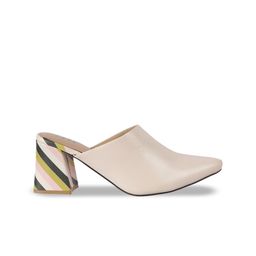 Mochi Textured Block Mules with Buckles image 3
