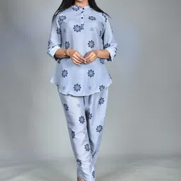 Morchari Digital Printed Top With Trousers Co-Ords-image-99