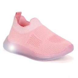 Lil Lollipop Slip On Shoes With LED Light - Pink-image-92