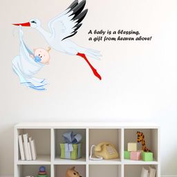 Wallstick Cute Baby wall sticker Vinyl-17