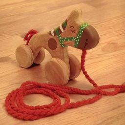 neemtoys Neem Wooden Pull Along Horse Toy-20