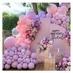 Bubble Trouble Pink & Purple Pastel Balloons For Birthday/Anniversary/Engagement/Wedding/Baby Shower/Farewell/Any Special Event Theme Party Decoration Pack of 50-image-28