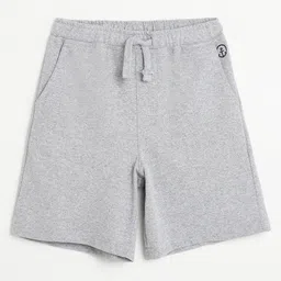 Campana Cotton Solid Shorts - Light Grey-picture-30