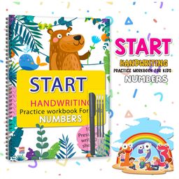 Start Handwriting Practice Number Writing Books English Language - Letter Word and Sentence Writing Practice illustrated Book, Fun and Educational - Language-English-image-4