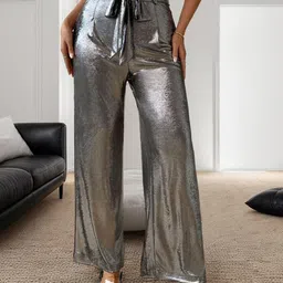 StyleCast Women Embellished Relaxed Fit Easy Wash Trousers-picture-27